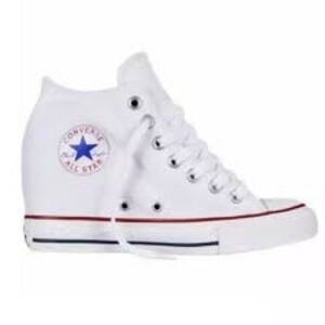Converse Chuck Taylor Lux Wedge Mid White Women’s RARE